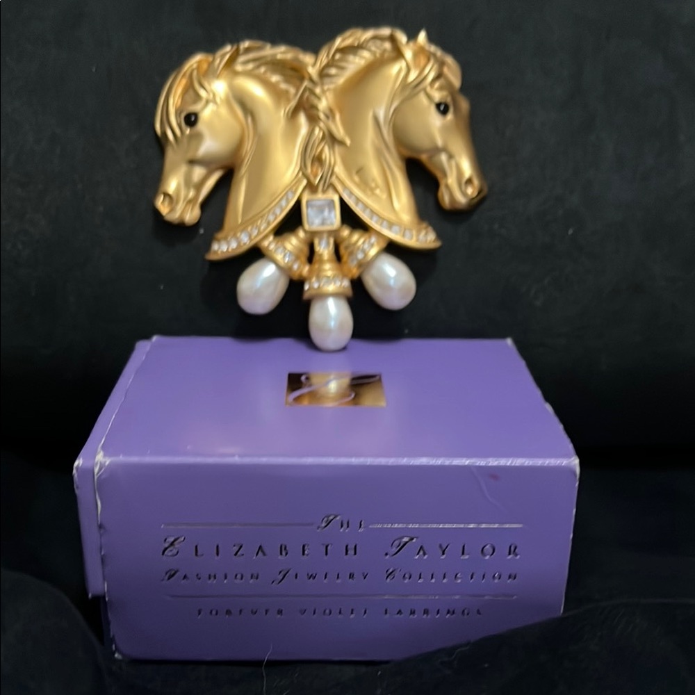 Elizabeth Taylor Gold Horse Brooch